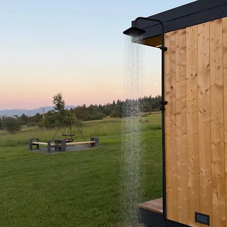 別荘 Tiny Camp Przelecz Glisne - Z Jacuzzi I Sauna Przy Szlakach Turystycznych Na Lubon Wielki I Szczebel